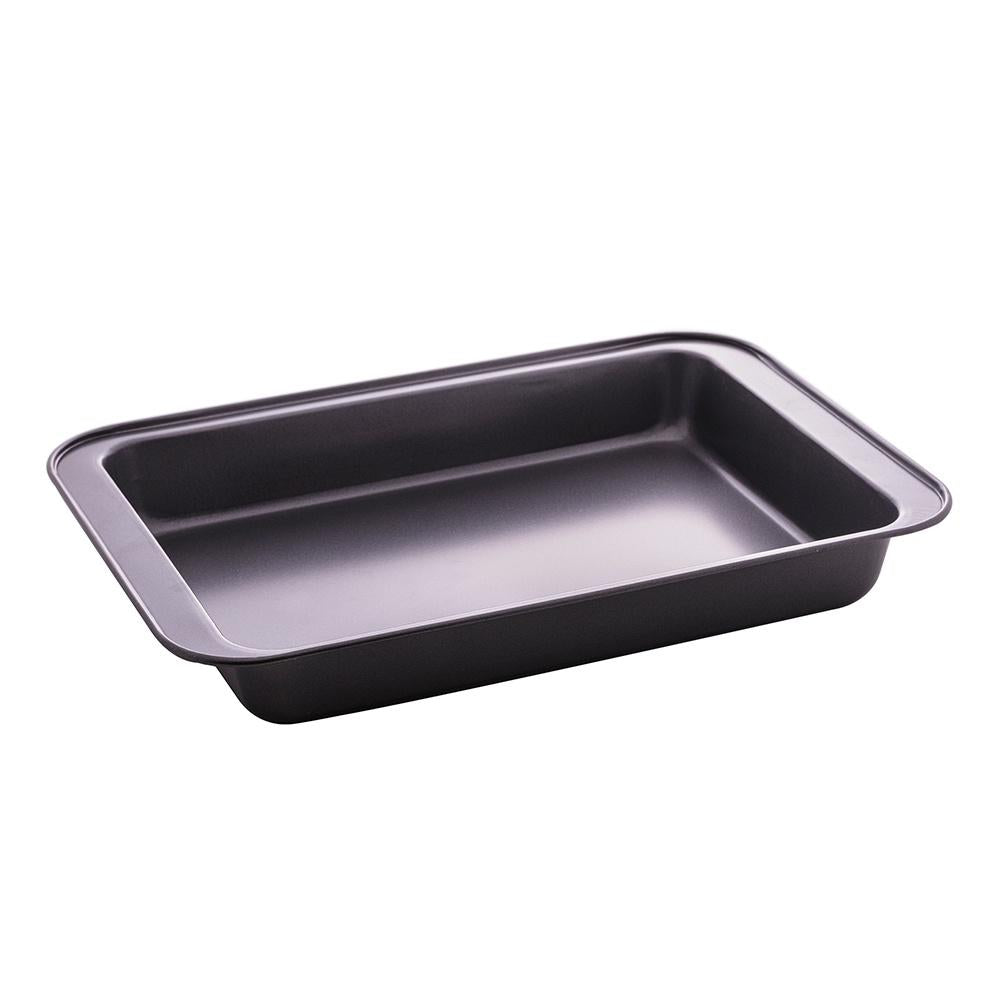 Assadeira retangular antiaderente de aço carbono 37x25,5x5cm