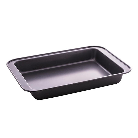 Assadeira retangular antiaderente de aço carbono 37x25,5x5cm
