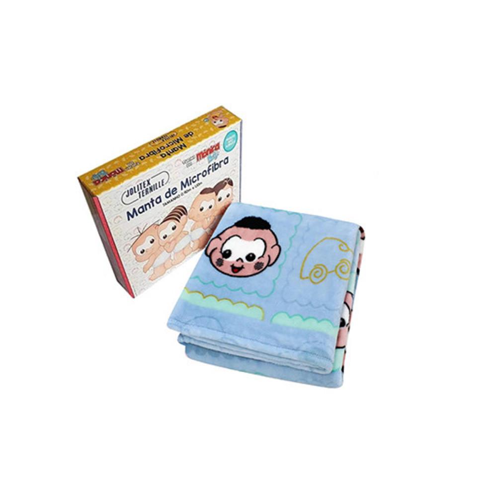 Manta Turma Da Mônica Baby Jolitex 90x110Cm Flanelada Macia