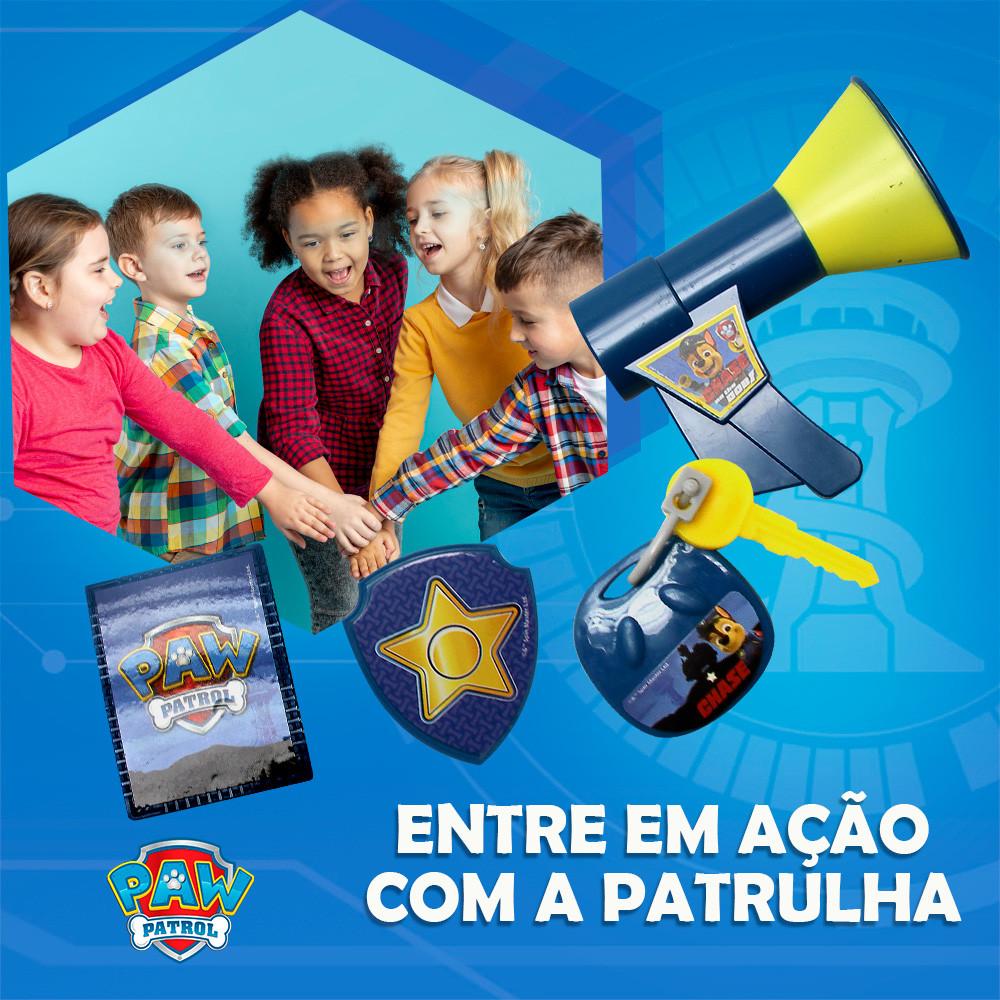 Brinquedo Kit Patrulha Canina Policial Com Distintivo, Chave E Alto Falante Toyng
