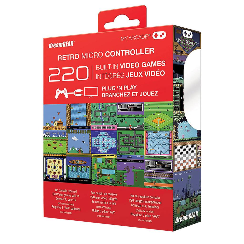 Controle com 220 jogos Retrô embutidos para TV com cabo AV