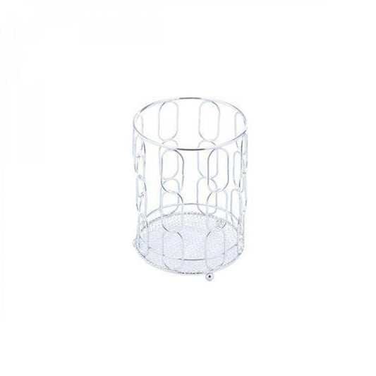 Suporte P/Talheres de Ferro Cromado 12X12X16Cm