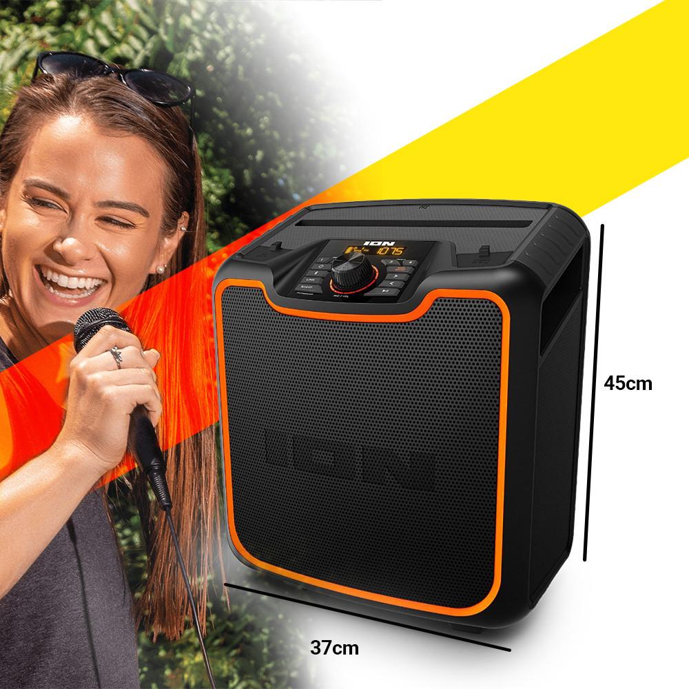 Alto Falante Portátil Sem Fio 120 Watts IPX5 Resistente A Água Com Microfone