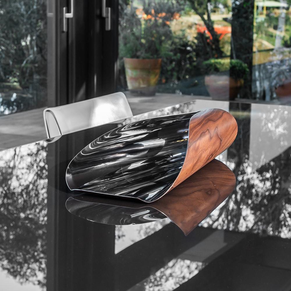 Centro de mesa Biju laminado inox Designer Ronald Sasson