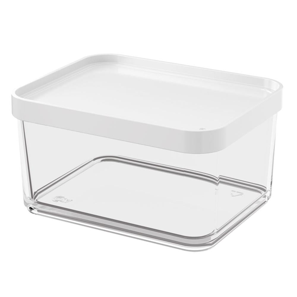 Pote Clear Grande 13 x 16,7 x 8,9 cm 1L - Branco Coza