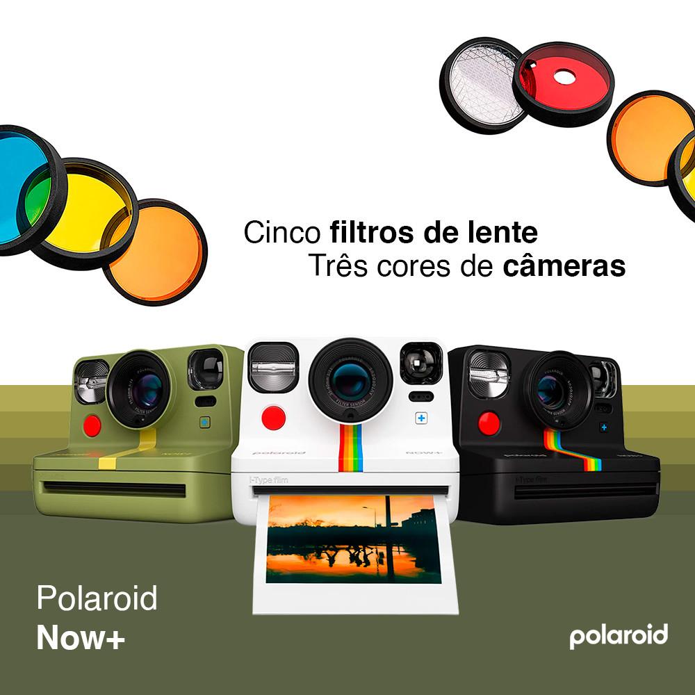 Câmera Instantânea Polaroid Now+ 2ª Geração Bluetooth Sustentável Com 5 Filtros De Lente