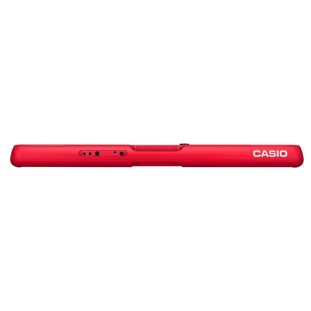 Teclado eletrônico Casio com display LCD, 61 teclas e 77 ritmos - Vermelho