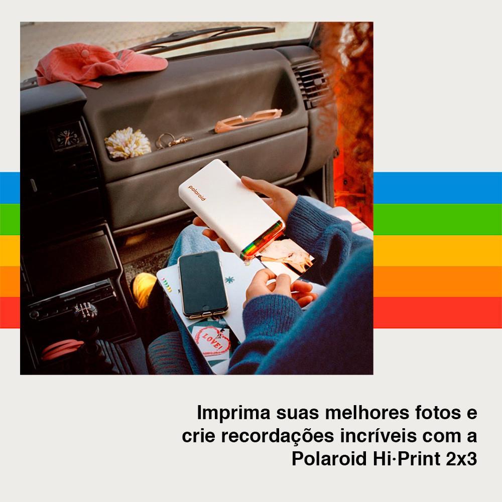 Impressora De Fotos Polaroid Hi-Print 2x3 Bluetooth Portátil