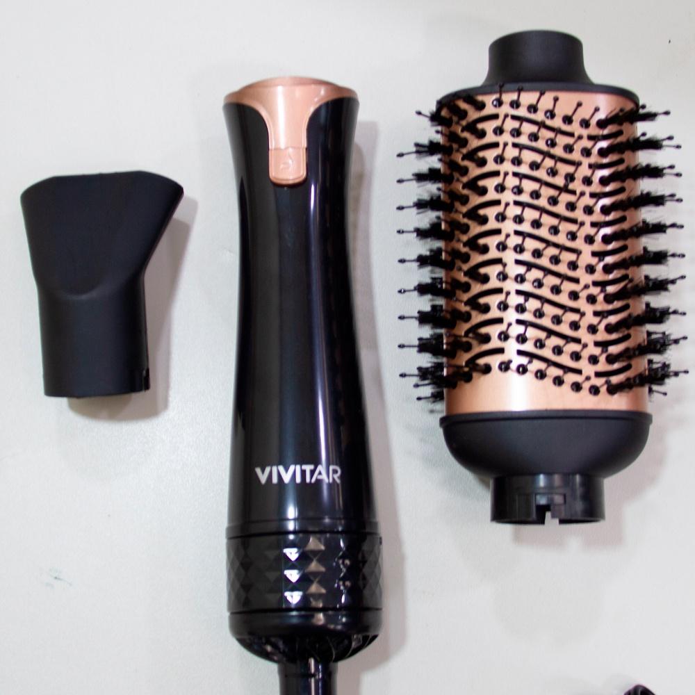 Escova Secadora de cabelo com 2 cabeças intercambiáveis 1000W