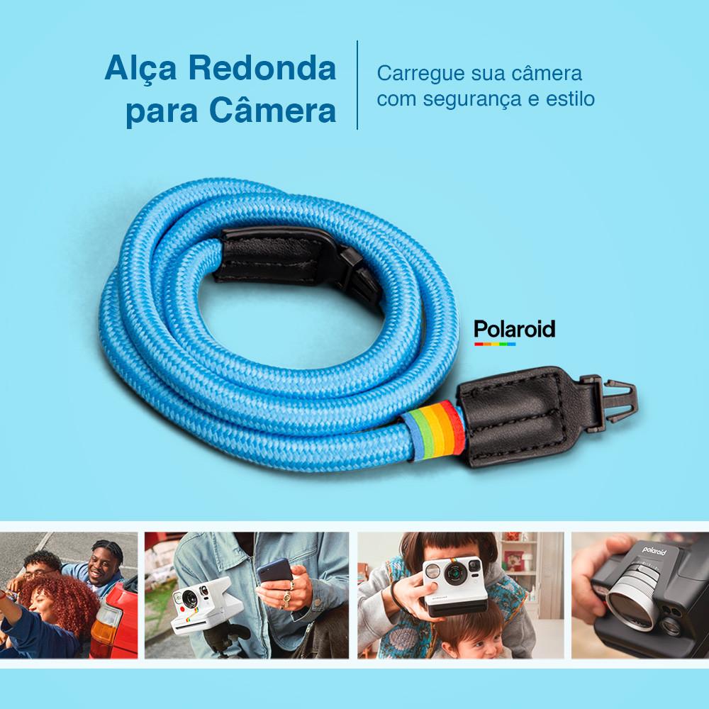 Alça Redonda Para Câmera Polaroid Couro Vegano, Estilo E Versatilidade