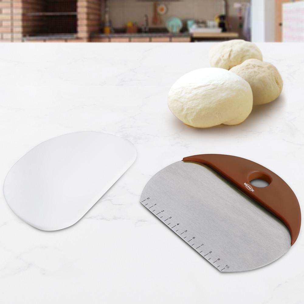 Espátula de inox e silicone para massa, glacê e chocolate