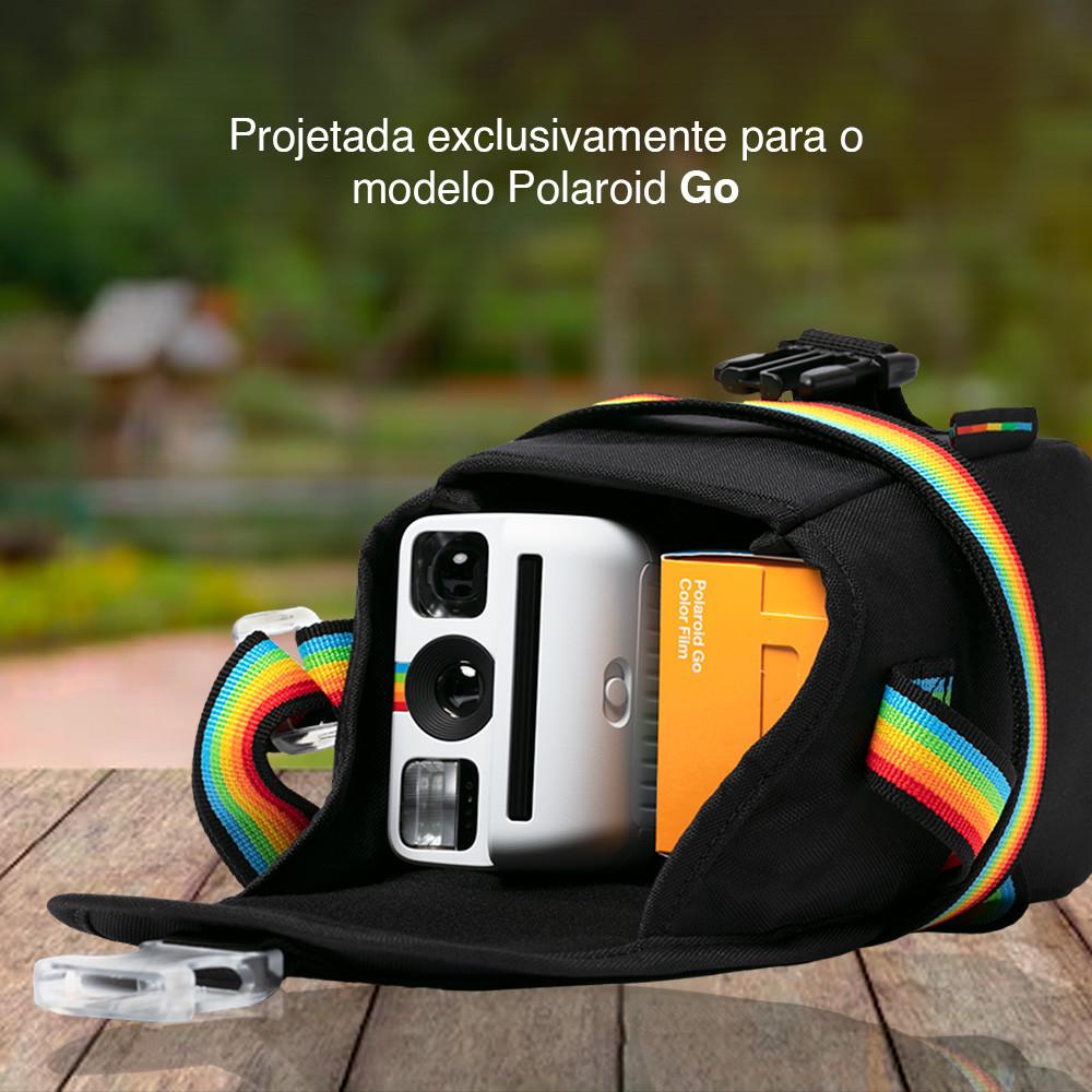Bolsa Para Câmeras Polaroid Modelo Go Com Exibição Lateral E Estilo