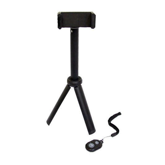 Tripé Compacto dobrável com controle remoto e altura até 40 cm