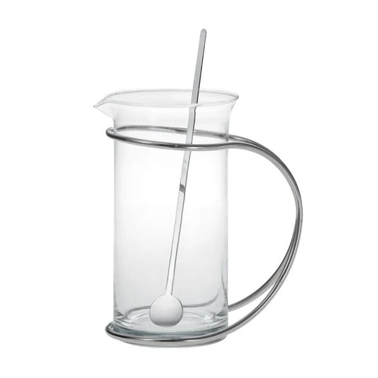 Jarra Agliana Riva Aço Inox 1.5L Com Mexedor Design Exclusivo