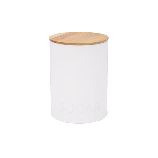 Pote Redondo Para Açúcar Canister Branco - Haus Concept 11,3 x 15,3 cm