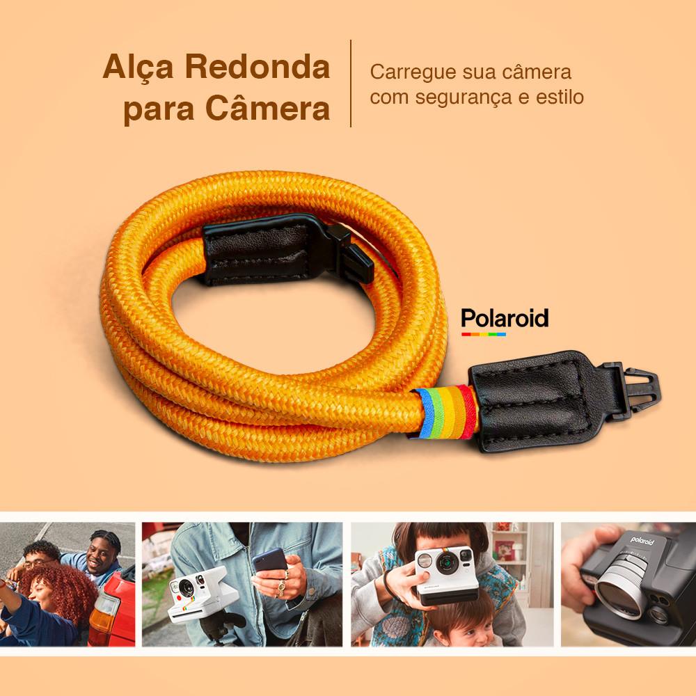 Alça Redonda Para Câmera Polaroid Couro Vegano, Estilo E Versatilidade