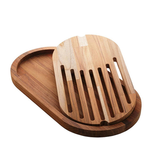 Migalheira madeira teca 43x23x2cm