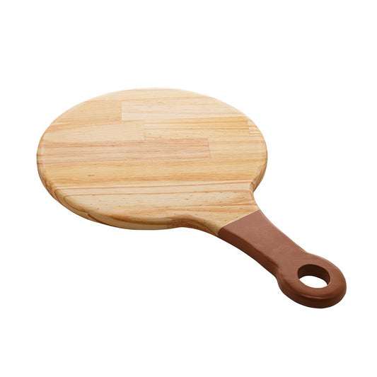 Tábua de madeira com alça laqueada Pinus Terracota 45x28x2cm