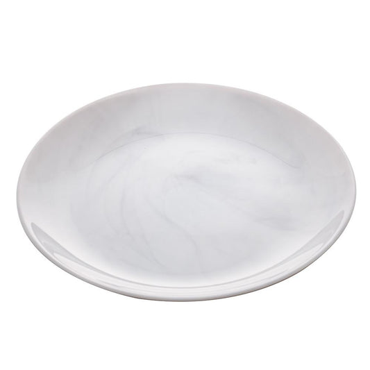 Prato para sobremesa de vidro Opalino Diwali Granit Mármore 19cm