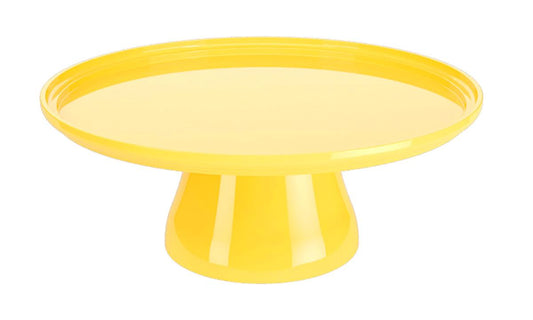 Boleira média Cake 25 x 25 x 9,3 cm - Amarela Coza