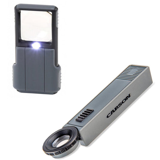 Kit Lupas MicroMag Ampliação 11 Vezes E Mini Brite Ampliação 5 Vezes