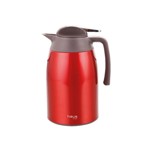 Garrafa Térmica Curve 1,6 L 13,8 x 17,5 x 24,5 cm  - Vermelha Haus