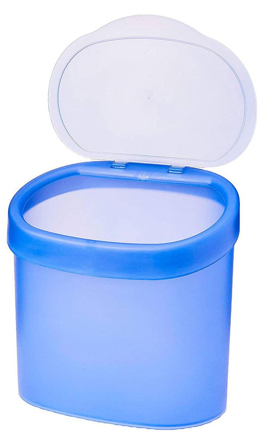 Lixeira com tampa para pia 22,8 x 15,6 x 22,4 cm 4 L - Azul Coza