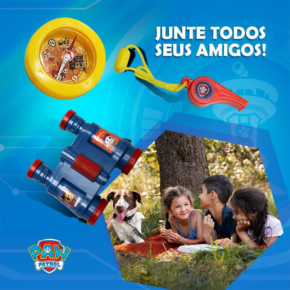 Brinquedo Kit Patrulha Canina Explorador Com Binóculo, Bússola E Apito Toyng
