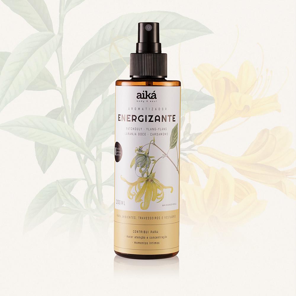 Aromatizador De Ambiente Spray 200ml Óleos Essenciais Aiká