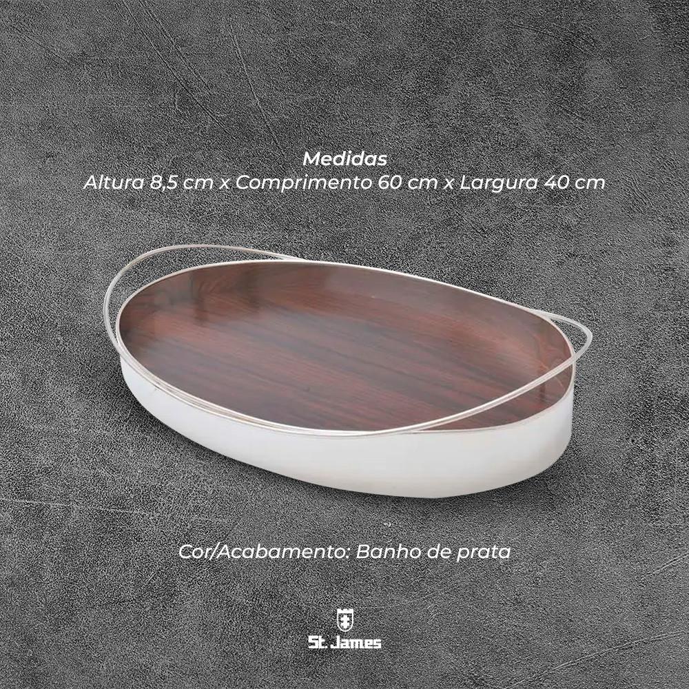 Bandeja St. James Space Leo Romano Prata Beleza E Elegância