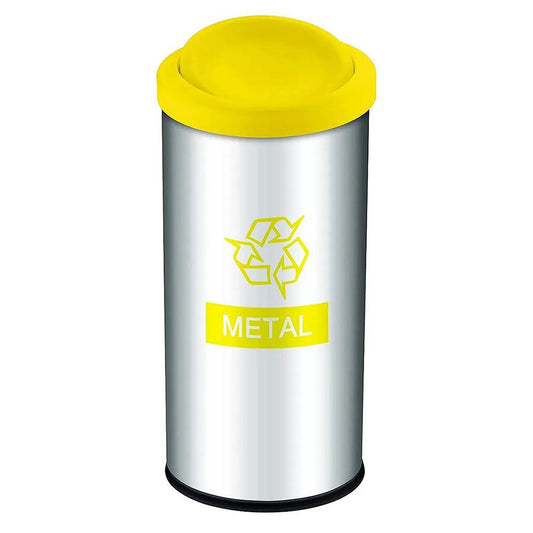 Lixeira Seletiva Metal Tampa Basculante 40,5L