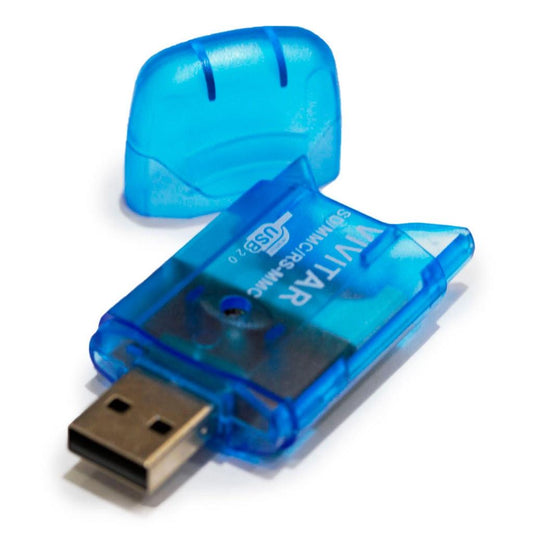 Leitor e Gravador Vivitar USB 2.0 de cartões de memória SD/MMC