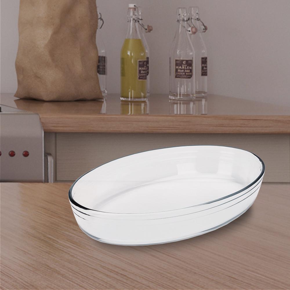 Assadeira Oval Cheff 3L Brinox Vidro 35X21X6cm