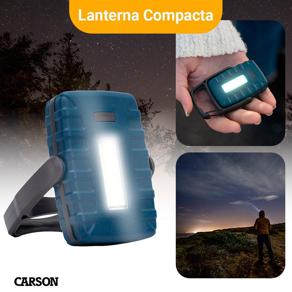 Lanterna Compacta LED Carson 4 Modos Branco E Vermelho