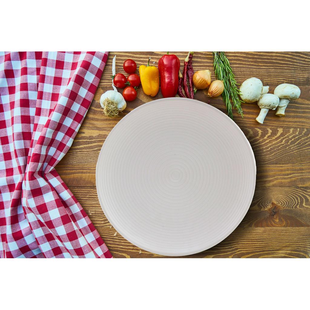 Conjunto com 2 pratos de cerâmica 19cm branco