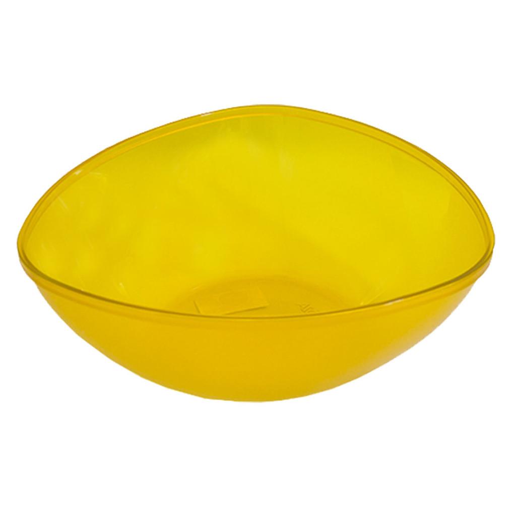 Saladeira Triangular Essential 25 x 25 x 9,2 cm 2,5 L - Amarela