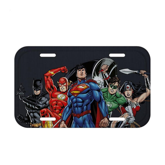 Placa de Carro Liga da Justiça 30 x 15 Cm