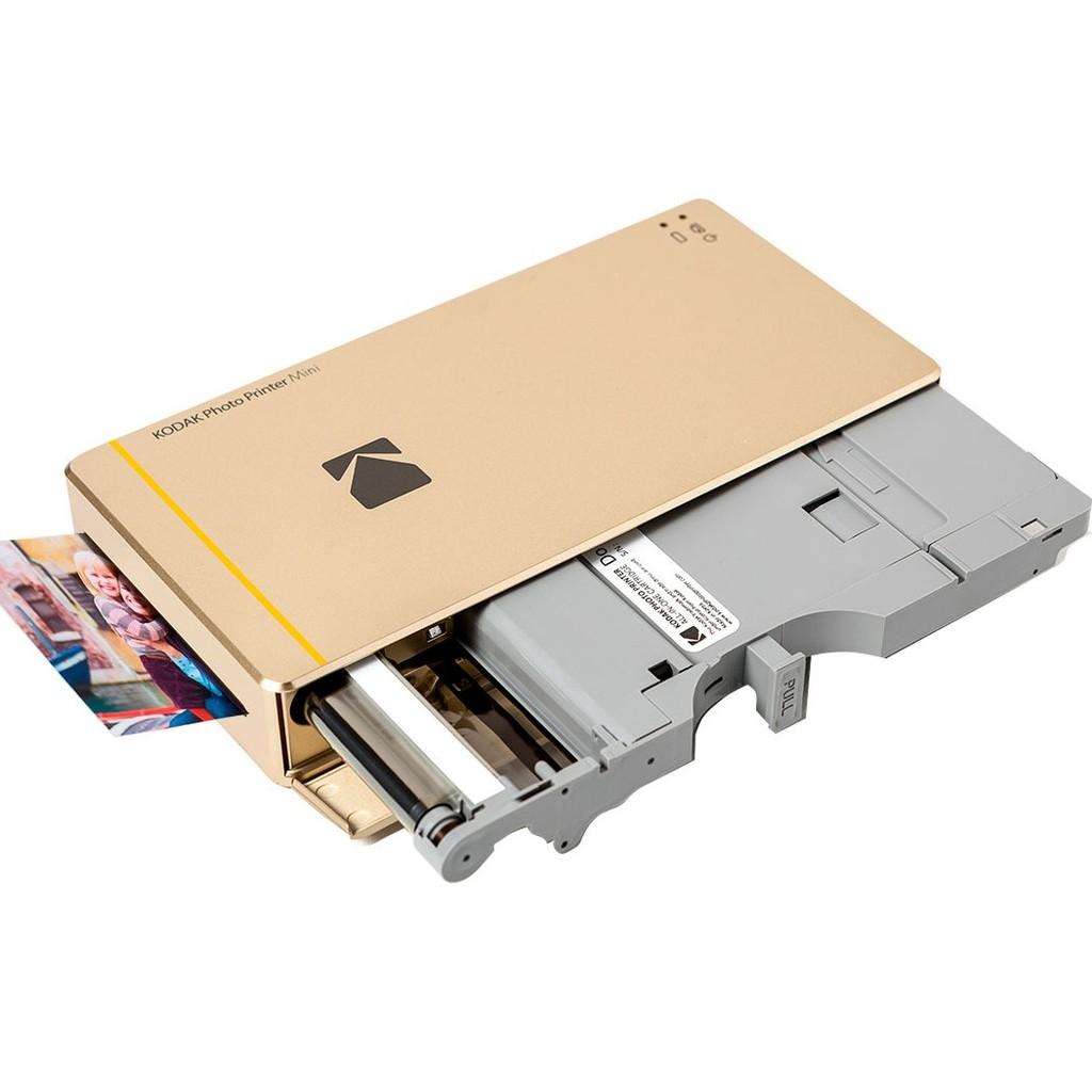 Mini Impressora De Fotos Kodak Wi-fi Para Smartphone Dourada + Cartucho de 20 Fotos