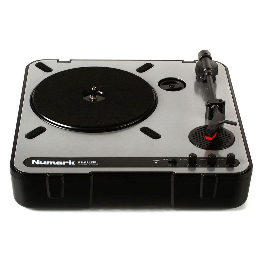 Toca-discos Vinil portátil em maleta com conversor digital para DJs