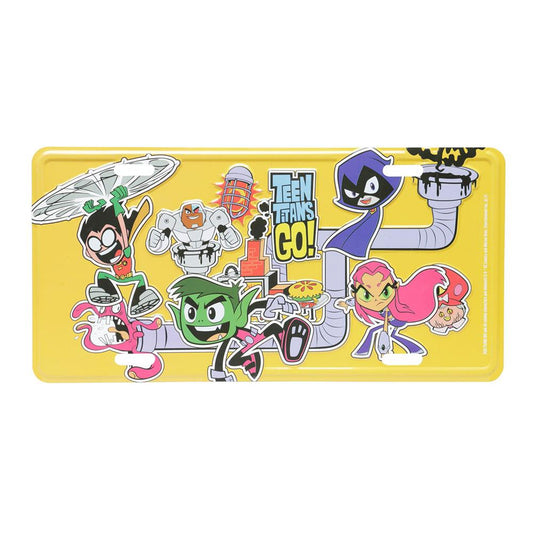 Placa de Carro Teen Titans 30 x 15 Cm