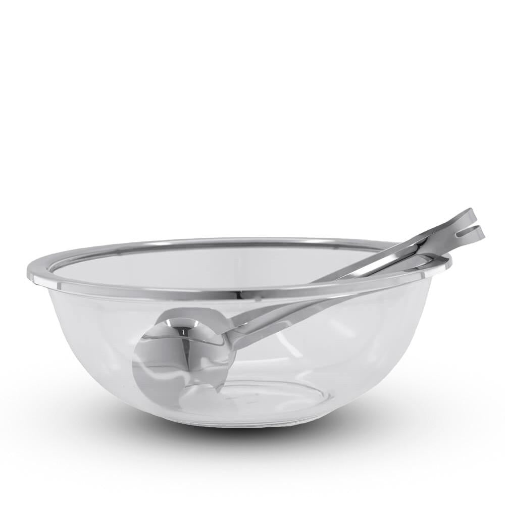 Saladeira Milan Inox 4 Litros Com Pegador Design Moderno E Elegante Riva