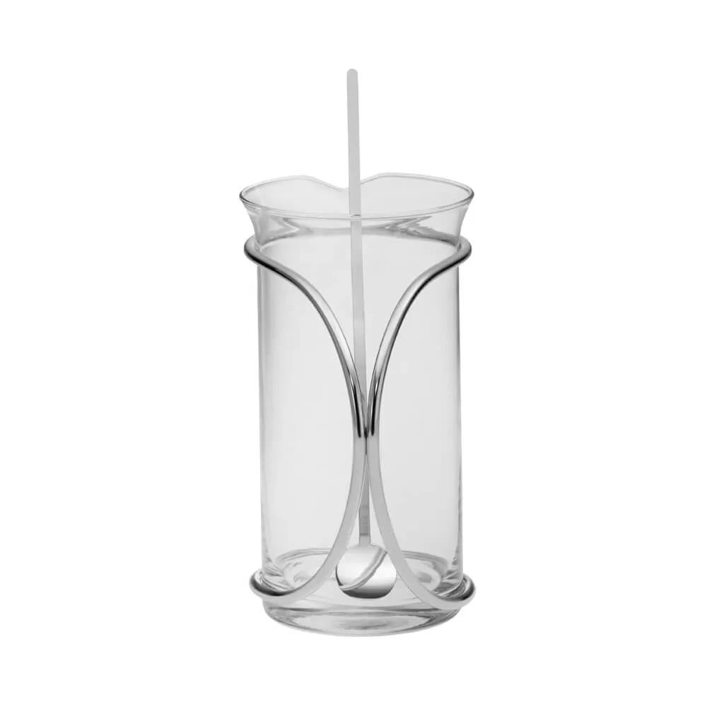 Jarra Agliana Riva Aço Inox 1.5L Com Mexedor Design Exclusivo