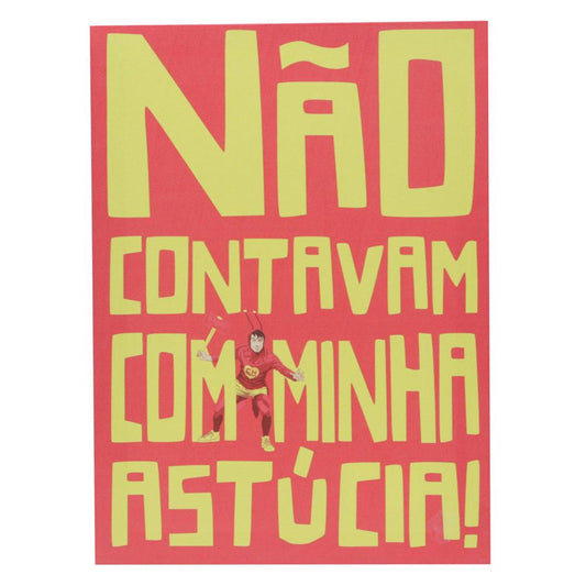 Tela Urban Chapolin Não Contavam Com Minha Astúcia 30X22X1.5Cm Vermelha