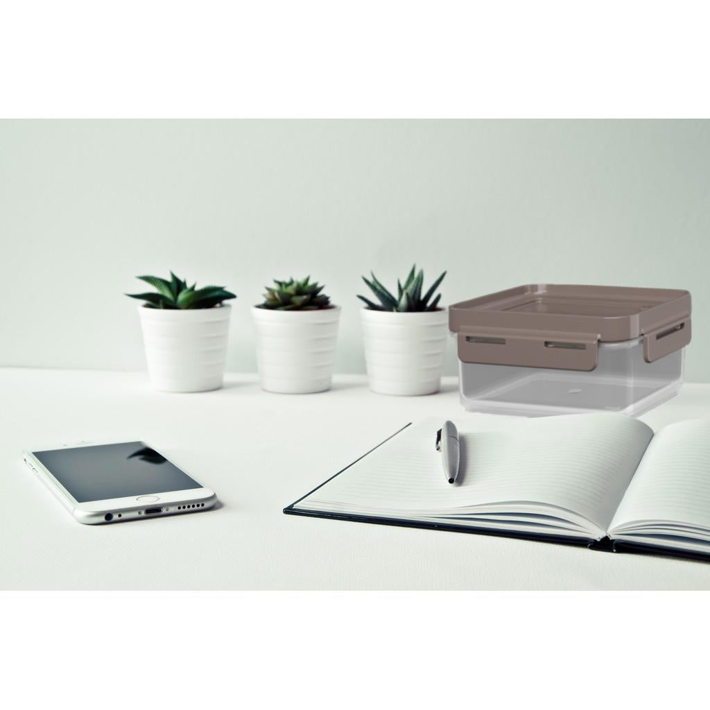 Pote Hermético Flap 12,7 x 8,7 x 5,8 cm 250 ml - Cinza