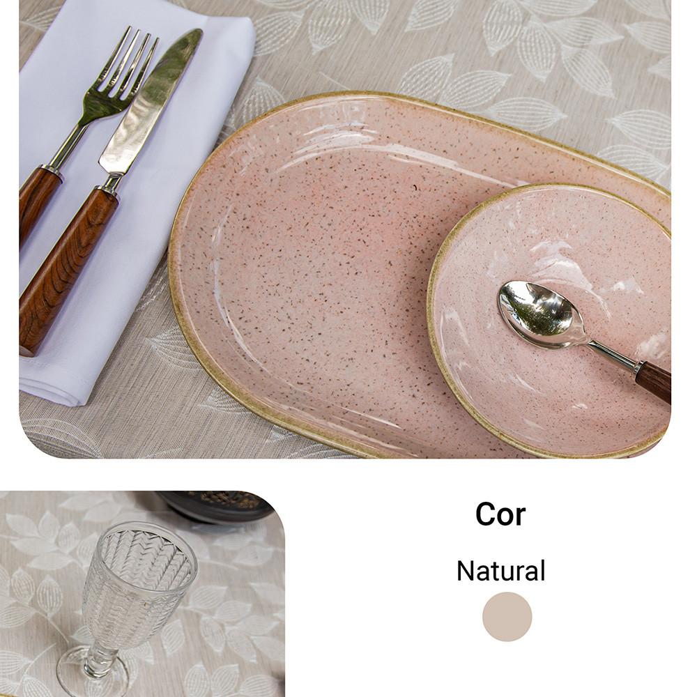 Toalha De Mesa Quadrada Jacquard Bordado Poli-bambu 220cm