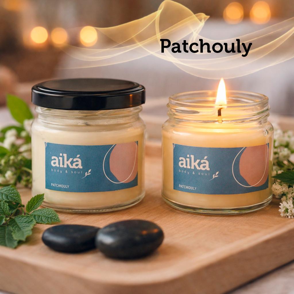 Vela Decorativa Aromática Perfumada 100g Óleo Essencial Aiká