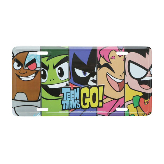 Placa de Carro Teen Titans 30 x 15 Cm