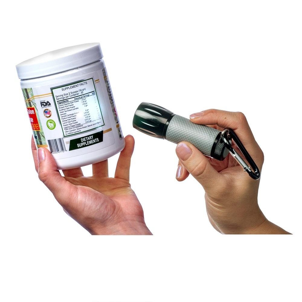 Lanterna Compacta com Luz LED Ultra brilhante e mosquetão