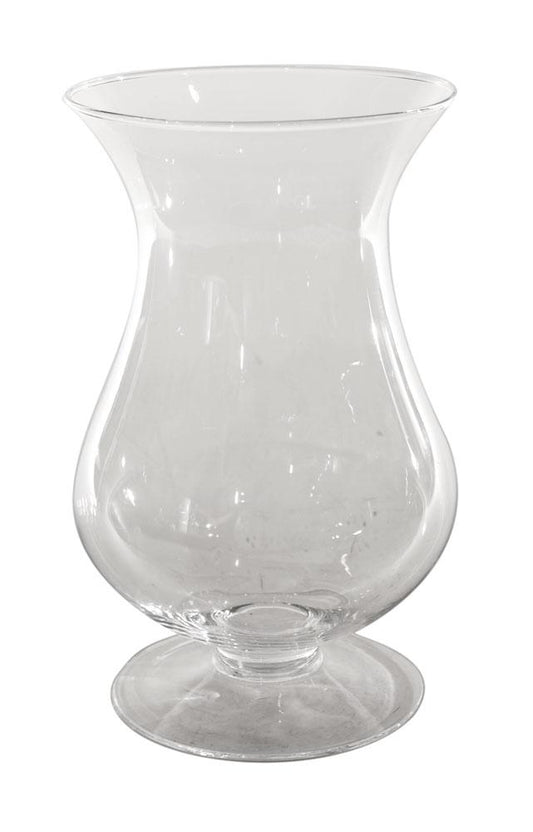 Vaso Decorativo Incolor Cálice com Pé 25 cm x 15,5 cm