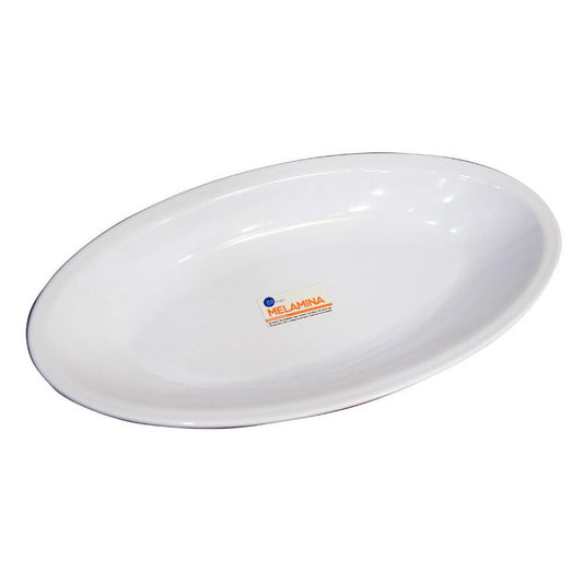 Travessa de Melamina Branca 45X23X5,5Cm